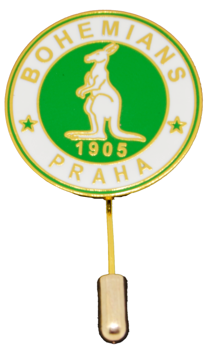 4091_ODZNAK JEHLA BILY KLOKAN BOHEMIANS PRAHA